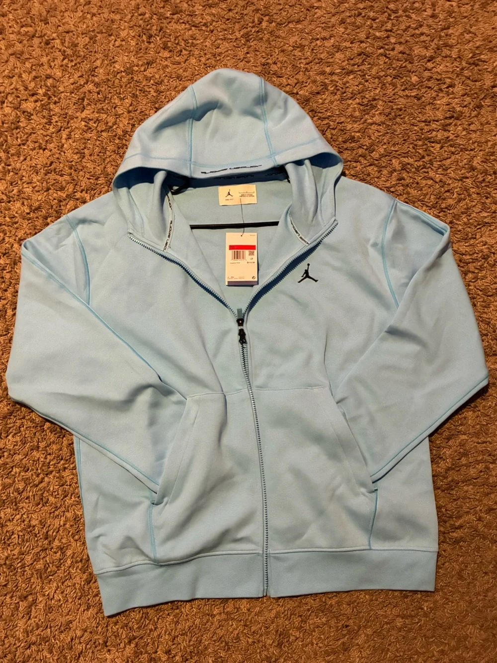 Jordan Light Blue Full-Zip Hoodie Jacket